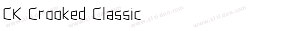 CK Crooked Classic字体转换